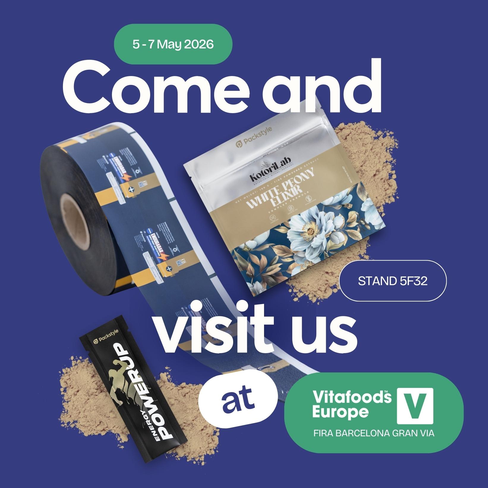 Vitafoods 2026 Flexible Verpackungen für Nahrungsergänzungsmittel