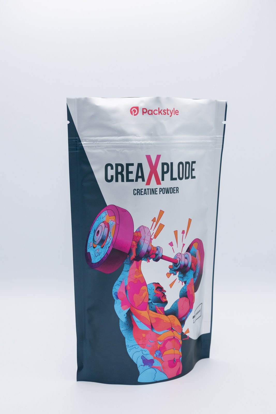 Buste doypack personalizzate in alluminio lucido 17x27+8 - 100 pz